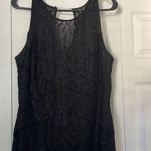 Beautiful black, instantly slimming dress